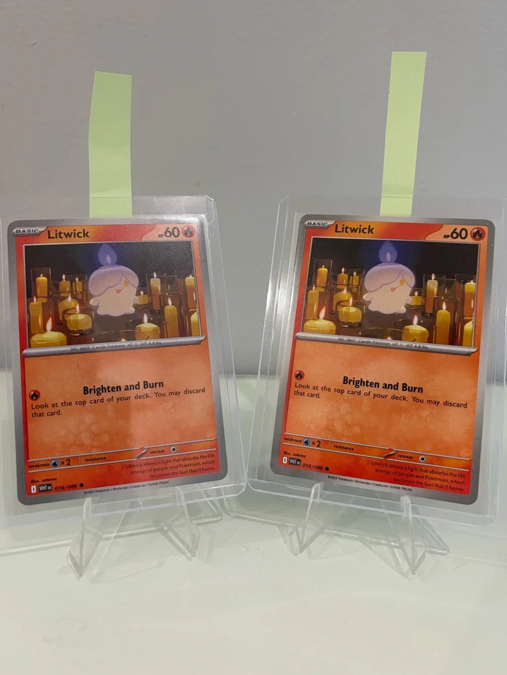 Litwick 016/086 Pokemon Card TCG White Flare Near Mint